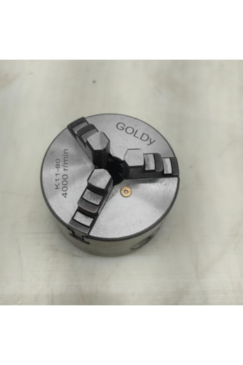 Placa para Torno 3 Castanhas inteiriças 80 mm - Goldy K11-80
