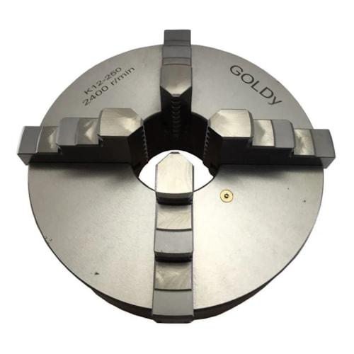 Placa para torno 4 castanhas ineiriças 250MM - Goldy K12-250
