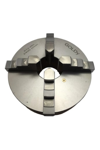 Placa para torno 4 castanhas ineiriças 250MM - Goldy K12-250