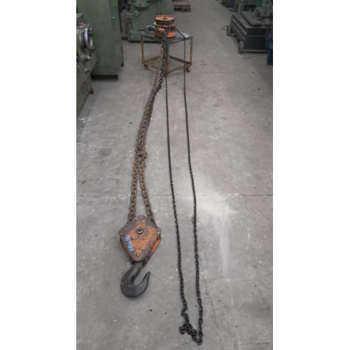 Talha Manual Berg Steel 5 ton x 5 metros com Trole Manual 