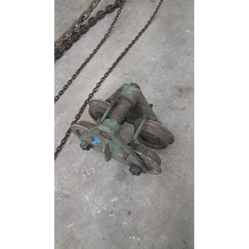 Talha Manual Berg Steel 5 ton x 5 metros com Trole Manual 
